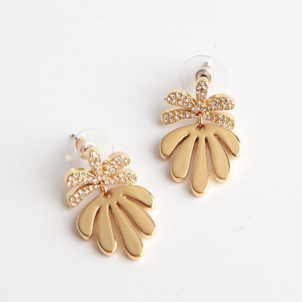 Lele Sadoughi Crystal Vine Drop Earrings